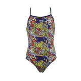 Arena Murales Girls Swimsuit (Yellow Multi)
