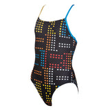 Arena Girls Neon Black Swimsuit