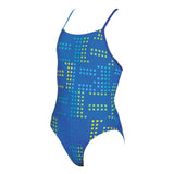 Arena Girls Neon Blue Swimsuit