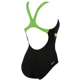 Arena Prestige Swimming Costume - Black / Green