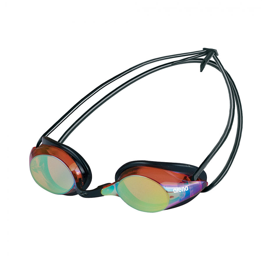 Arena Pure Mirror Racing Goggles - Red/Yellow Lens