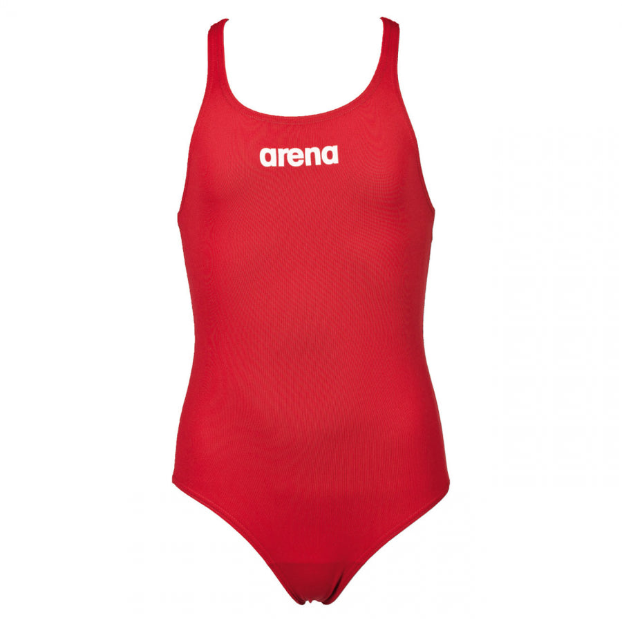 Arena Solid Pro Girls Red Swimsuit