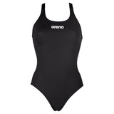 Arena 'Solid Pro' Medium Leg Black Swimsuit