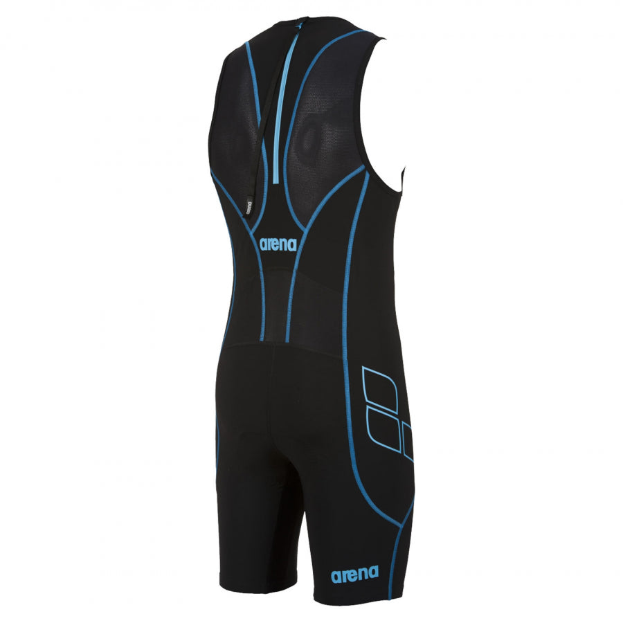 Arena Men's ST Black Trisuit - Rear Zip