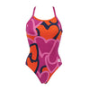 Arena Ladies Purple and Mango Swimsuit - Tickers 