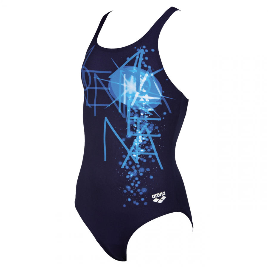 Arena Girls Swimming Costume - Vatten Blue